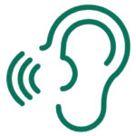 Hearing loss. Sensorineural Hearing loss logo